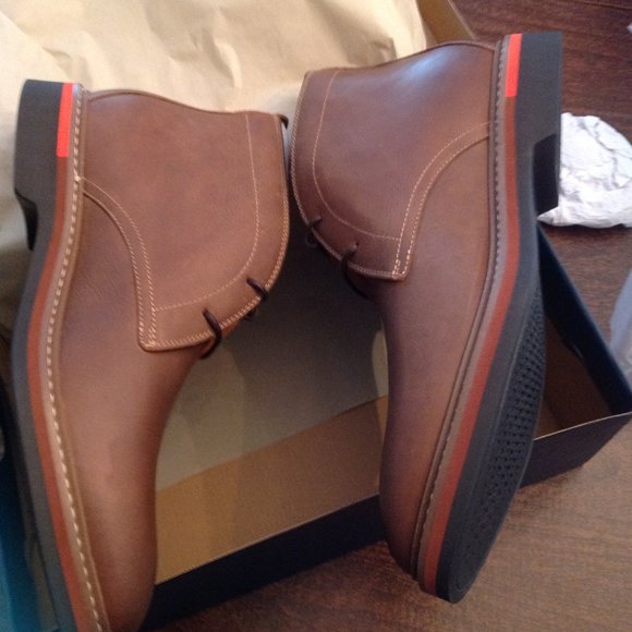 Cole Haan Men\'s York Brown Leather Chukka Boots 11.5M -New in Box